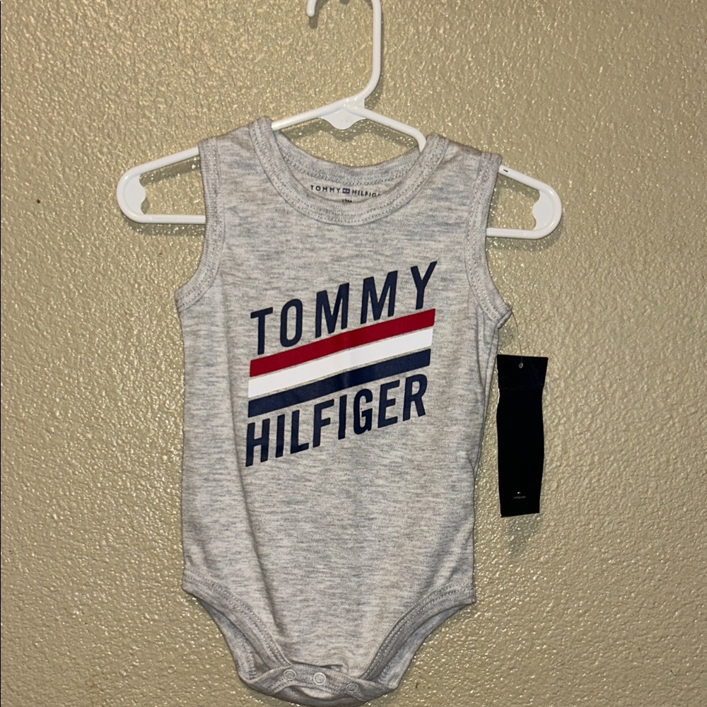 Tommy Hilfiger Sleeveless Gray Bodysuit